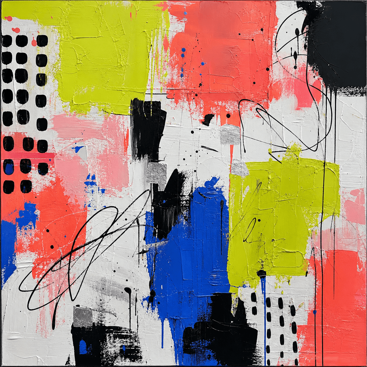 Pop Hymn acrylic artwork detail